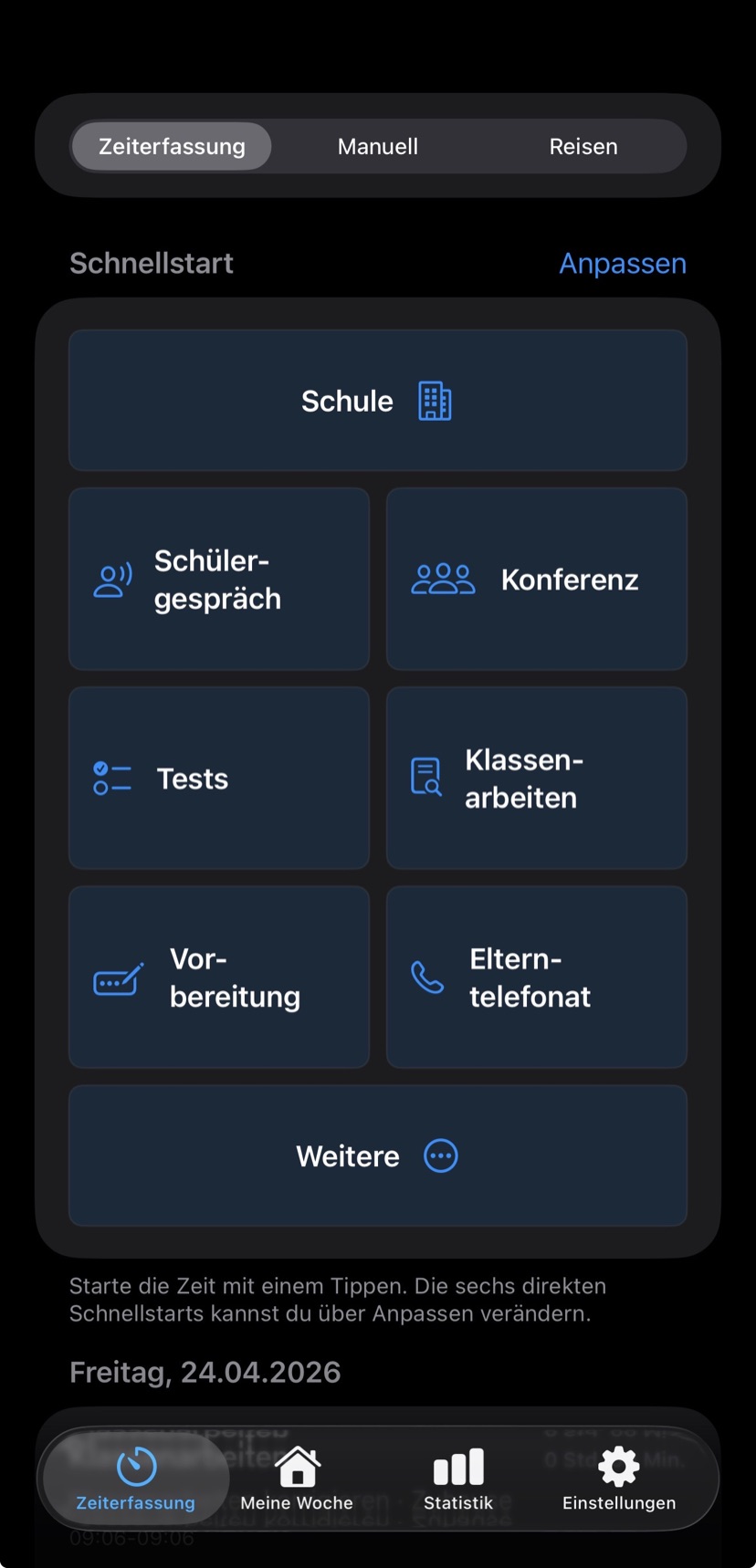 LehrerZeit Screenshot