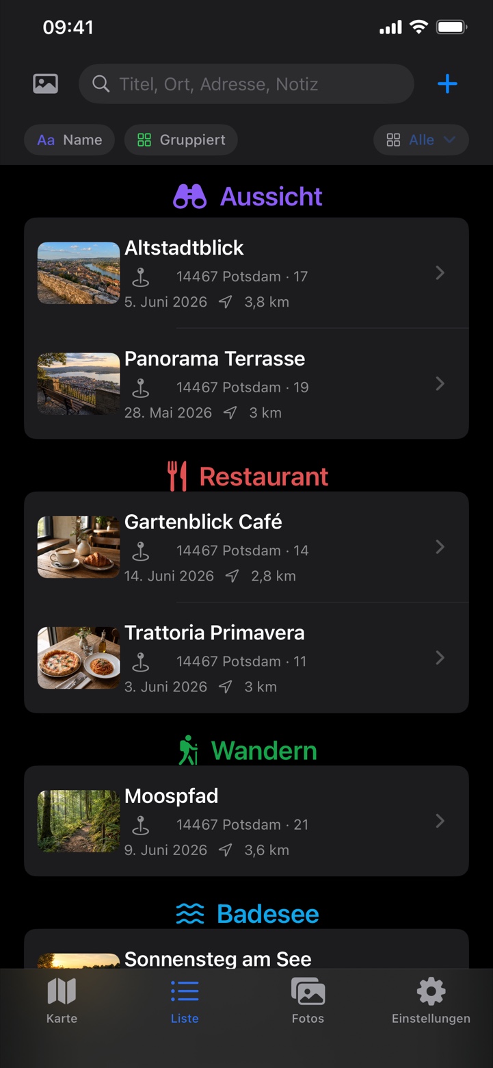 Placebook - Meine Orte Screenshot
