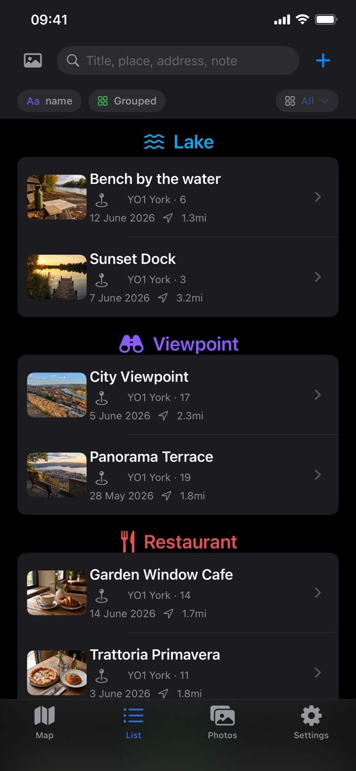 Placebook - My Places Screenshot