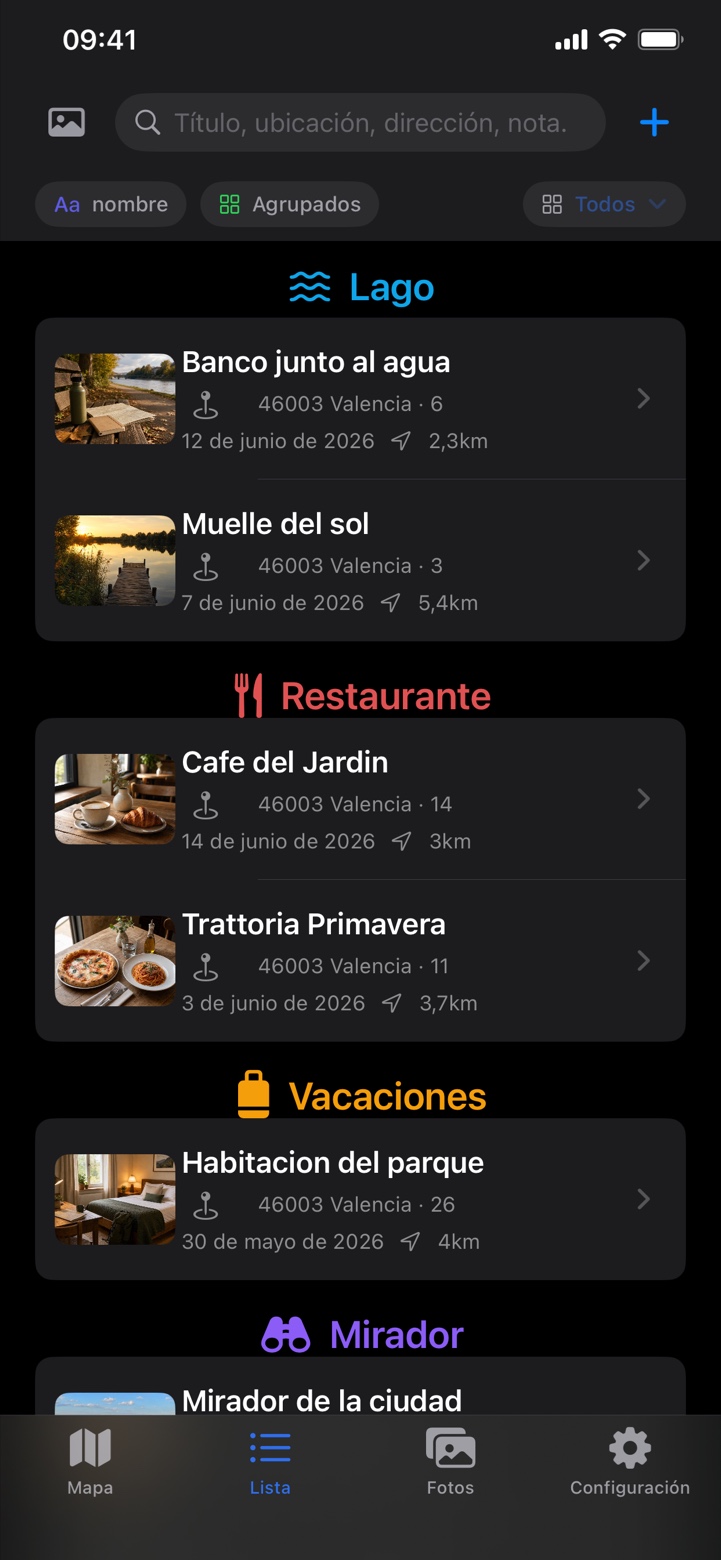 Placebook - Mis lugares Screenshot