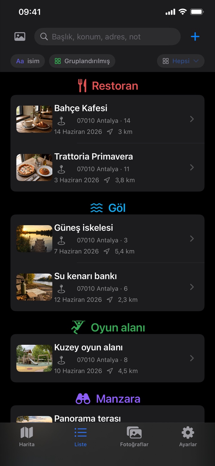 Placebook - Yerlerim Screenshot