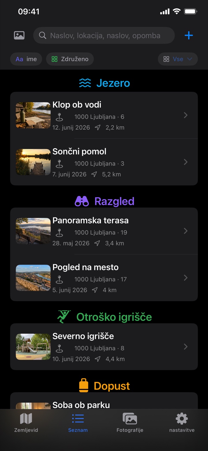 Placekeeper - Moji kraji Screenshot